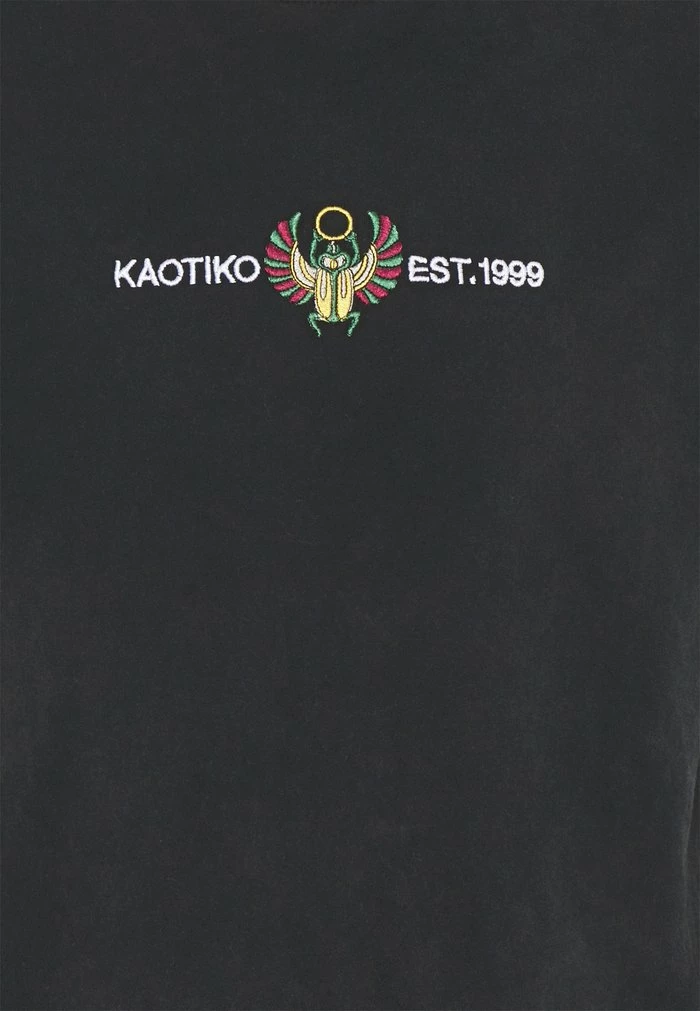 BEETLE - Print T-shirt - black acid wash Kaotiko BEETLE - Print T-shirt - Black Acid Wash -Kaotiko Shop 8dddc4e0abd24bb1b98ac8825024e530
