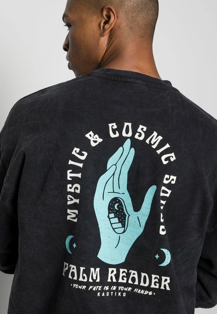 CREW COSMIC - Sweatshirt - black Kaotiko CREW COSMIC - Sweatshirt - Black -Kaotiko Shop 8e089ba8555d4f21a84fe2089ba91714