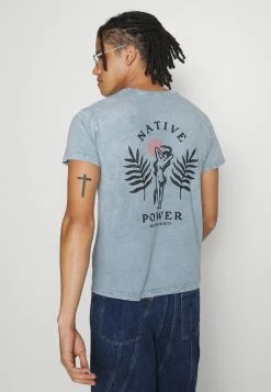 Kaotiko WASHED NATIVE POWER UNISEX - Print T-shirt - Acero -Kaotiko Shop 8e22c49c777d499e94e0cda64e35b13d