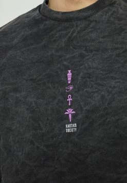 Kaotiko CREW WASHED RUINS UNISEX - Sweatshirt - Black -Kaotiko Shop 8e6d42967c7c49bb8c82688fbd191d4f