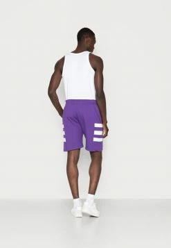 Kaotiko BERMUDA RHYS UNISEX - Shorts - Purple/white -Kaotiko Shop 8f3f6a2507c944c88a9865774e875d98