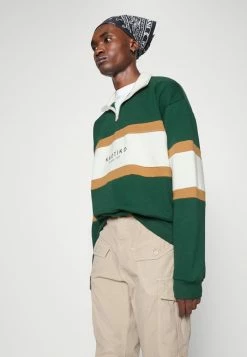 Kaotiko CREW BERWIN UNISEX - Sweatshirt - Green/avellana/ivory -Kaotiko Shop 93e364701eef456d9736f19e1009b5dc