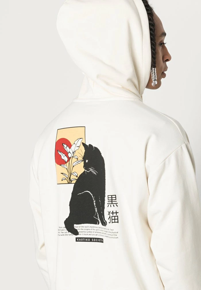 SUD CAP CAT - Sweatshirt - ivory Kaotiko SUD CAP CAT - Sweatshirt - Ivory -Kaotiko Shop 9637cf7841d74caeb1ddf01c102bff63