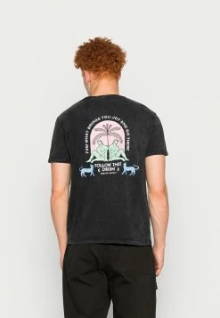 Kaotiko WASHED DREAM UNISEX - Print T-shirt - Black