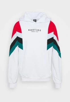 Kaotiko EWAN - Sweatshirt - White/red/black/jade