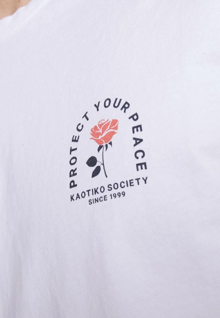 WASHED SIRENS MOON UNISEX - Print T-shirt - white Kaotiko WASHED SIRENS MOON UNISEX - Print T-shirt - White -Kaotiko Shop 9f3ebe5d6d6a473aafce14765862b515