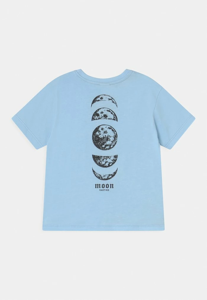 MOON UNISEX - Print T-shirt - celeste Kaotiko MOON UNISEX - Print T-shirt - Celeste -Kaotiko Shop a02c8f4e1b994ca580dd5d5fc002da8d