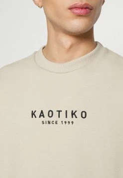 Kaotiko CREW ANSEL UNISEX - Zip-up Sweatshirt - Navy/beige/white -Kaotiko Shop a03cedaa4cb84408ba67be72a12166b8