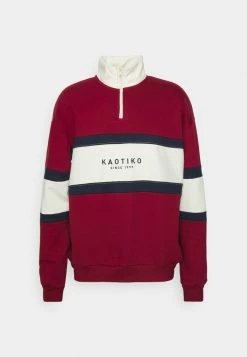 Kaotiko CREW BERWIN UNISEX - Sweatshirt - Burgundy/navy/ivory 3 Kaotiko CREW BERWIN UNISEX - Sweatshirt - Burgundy/navy/ivory -Kaotiko Shop a52291dc86394a338e0b0c1a07eb631a
