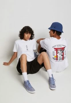 Kaotiko WASHED FACE EVERYTHING - Print T-shirt - White 3 Kaotiko WASHED FACE EVERYTHING - Print T-shirt - White -Kaotiko Shop a569c33245864a309d0dee13e0927e3a