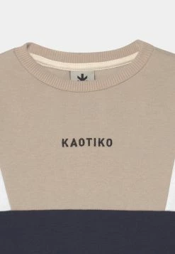 Kaotiko CREW ANSEL UNISEX - Sweatshirt - Navy/beige/white/blue -Kaotiko Shop a5c43e57007b4a46a9ba91d978e31bb4