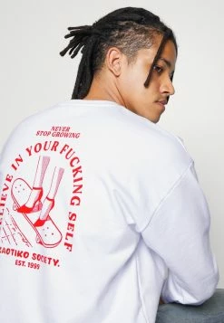 Kaotiko CREW SKATE UNISEX - Sweatshirt - White -Kaotiko Shop a6ee63f396fb47fa8e4ebc1ff22d0e3e