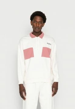 Kaotiko CREW BRENT UNISEX - Sweatshirt - Ivory/soft Burgundy