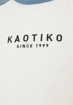 Kaotiko CREW SPIKE - Sweatshirt - Ivory/burgundy -Kaotiko Shop ab08801a811b455e98d392e9b394cf45