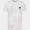 Kaotiko TIE DYE JELLYFISH UNISEX - Print T-shirt - Pink