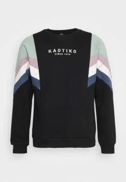 Kaotiko CREW SEATTLE - Sweatshirt - Black/fresh Green 4 Kaotiko CREW SEATTLE - Sweatshirt - Black/fresh Green -Kaotiko Shop ae4466a1c300403d87882ca74fa95020