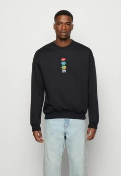 Kaotiko CREW MOUTH COLORS UNISEX - Sweatshirt - Black