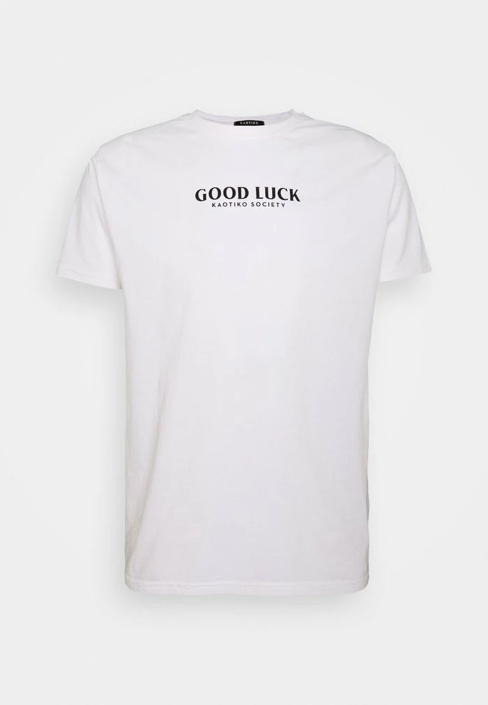 UNISEX GOOD LUCK - Print T-shirt - white Kaotiko UNISEX GOOD LUCK - Print T-shirt - White -Kaotiko Shop b072edf914474109b91140fb6c56552a