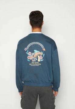 Kaotiko CREW WASHED HAPPY FROG UNISEX - Sweatshirt - Navy