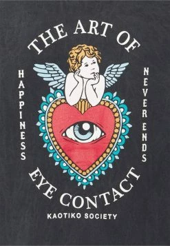 Kaotiko UNISEX CREW TIE DYE EYES TALK - Sweatshirt - Black -Kaotiko Shop b1ff4767e13a41ea98528a8e04e82e3f