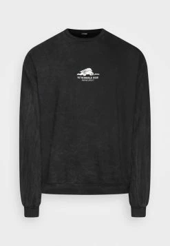 Kaotiko CREW WASHED NETHERWORLD DOOR UNISEX - Sweatshirt - Black 4 Kaotiko CREW WASHED NETHERWORLD DOOR UNISEX - Sweatshirt - Black -Kaotiko Shop b275a6006c4544aa962961594a603378