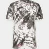 Kaotiko TIE DYE - Print T-shirt - Black/white