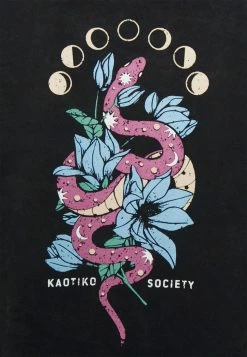 Kaotiko CREW WASHED COSMIC SNAKE UNISEX - Zip-up Sweatshirt - Black -Kaotiko Shop b5f4f39fbedf4d348460e797c38fe6da