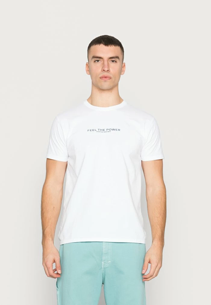 WASHED FEEL THE POWER - Print T-shirt - white Kaotiko WASHED FEEL THE POWER - Print T-shirt - White -Kaotiko Shop b615054e301946349b111db1e7e043d0