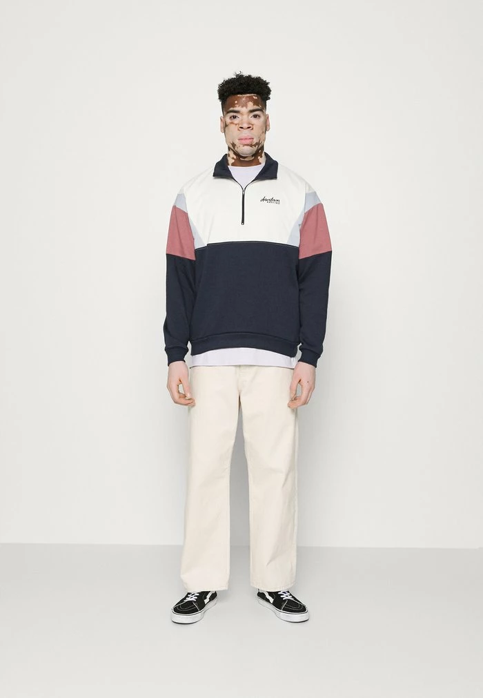 CREW COLIN - Sweatshirt - navy/baby blue Kaotiko CREW COLIN - Sweatshirt - Navy/baby Blue -Kaotiko Shop b6ceef81688e4ae9bee3a45be0a78ce7