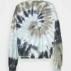 Kaotiko CREW TIE DYE ESPIRAL - Sweatshirt - Blue/white