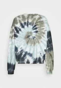 Kaotiko CREW TIE DYE ESPIRAL - Sweatshirt - Blue/white