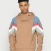 Kaotiko CAP EWAN UNISEX - Hoodie - Sand/fly Blue/burgundy