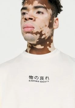 Kaotiko CREW LOTUS FLOWER - Sweatshirt - Ivory -Kaotiko Shop ba23a9dec078426d8e66d4075a70575a