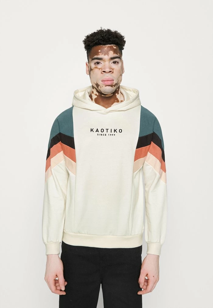 SUD CAP EWAN - Sweatshirt - marfil/green Kaotiko SUD CAP EWAN - Sweatshirt - Marfil/green -Kaotiko Shop ba3b28940b2f4bb9b3dfff39a91e8648