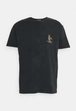 Kaotiko WASHED PHARAOH - Print T-shirt - Black