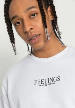 Kaotiko CREW FEELINGS - Sweatshirt - White -Kaotiko Shop bb857e01c6134f6fb89a26ed4bfcaaa4