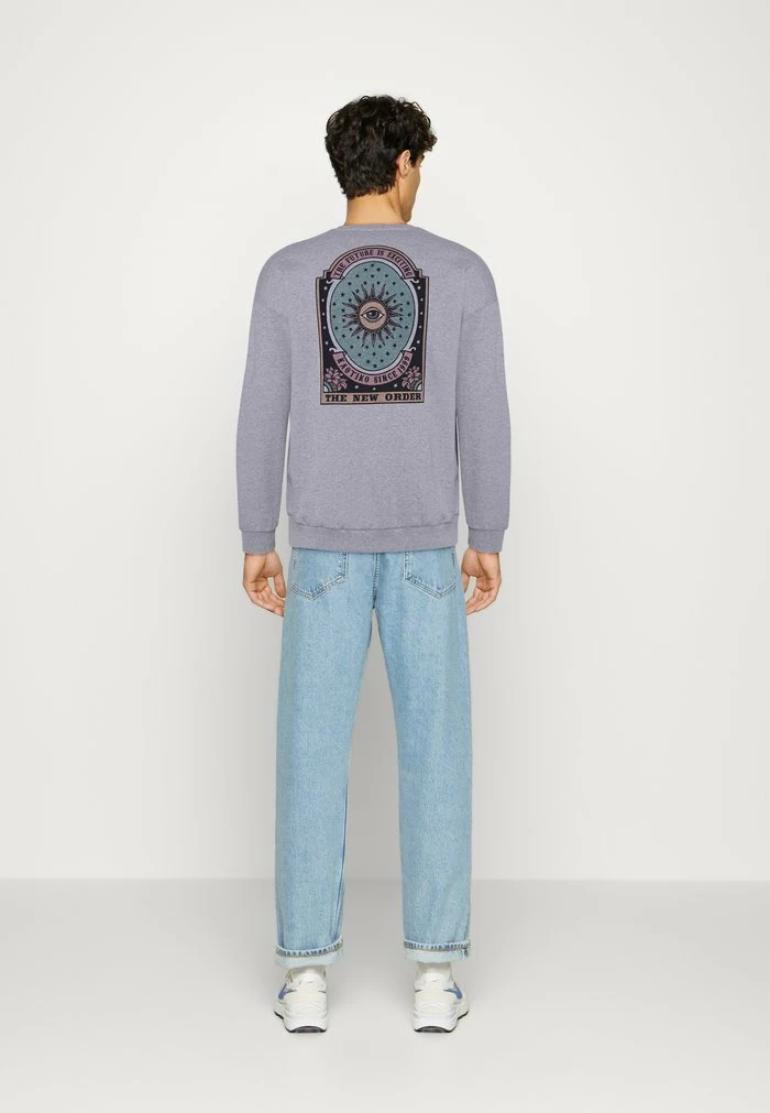 CREW NEW ORDER - Sweatshirt - grey Kaotiko CREW NEW ORDER - Sweatshirt - Grey -Kaotiko Shop bc11d44dcbb54e549d65680a58ee7a9b