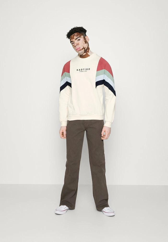 CREW SEATTLE - Sweatshirt - marfil/burgundy Kaotiko CREW SEATTLE - Sweatshirt - Marfil/burgundy -Kaotiko Shop bd6ca15ec42541da89e5c94bf0f19164