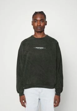 Kaotiko CREW WASHED BOMB DYSTOPIA UNISEX - Sweatshirt - Black