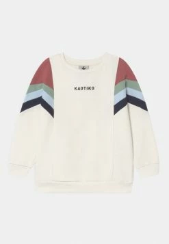 Kaotiko CREW SEATTLE UNISEX - Sweatshirt - Ivory/burgundy/fresh Green