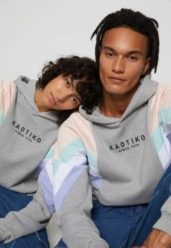 Kaotiko SUD CAP EWAN UNISEX - Hoodie - Grey/pink/green/white/grape -Kaotiko Shop c37501aea91040469fc82689bed74d13