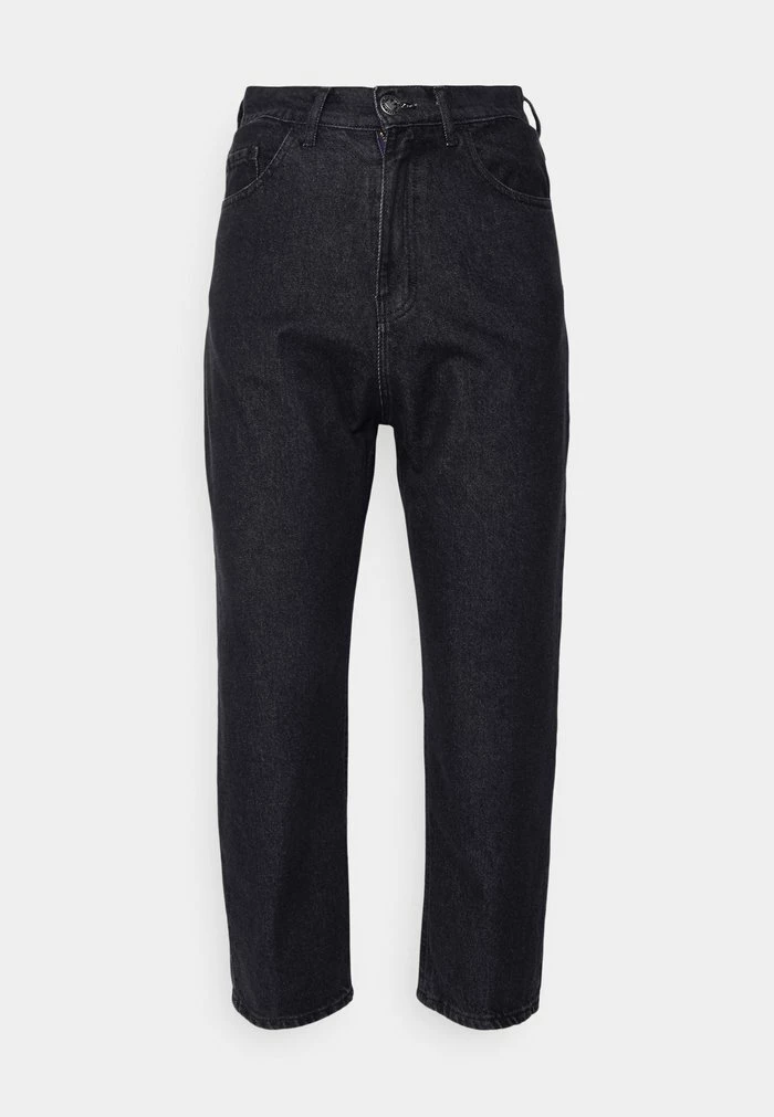 CROPPED UNISEX - Straight leg jeans - denim black Kaotiko CROPPED UNISEX - Straight Leg Jeans - Denim Black -Kaotiko Shop c4a65249dc184287a27070205976f3be