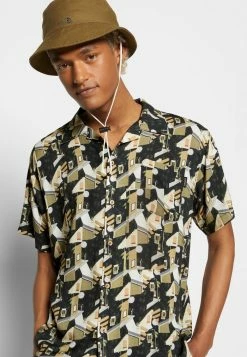 Kaotiko CAMISA BLOCKS UNISEX - Button-down Blouse - Black -Kaotiko Shop c5d50564b1934f5a9b66c99dac76b96e