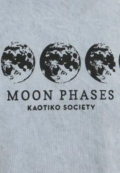 Kaotiko WASHED MOON PHASES - Print T-shirt - Acero -Kaotiko Shop c692021a354145f896e78f967e0e0c69