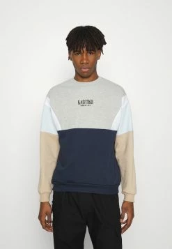 Kaotiko CREW WESTPORT - Sweatshirt - Grey/white