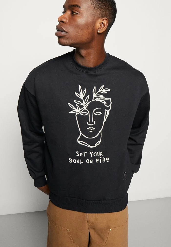 CREW GRIEGA UNISEX - Sweatshirt - black Kaotiko CREW GRIEGA UNISEX - Sweatshirt - Black -Kaotiko Shop c7851ec3e3c944888b6bdc9afab60ce2