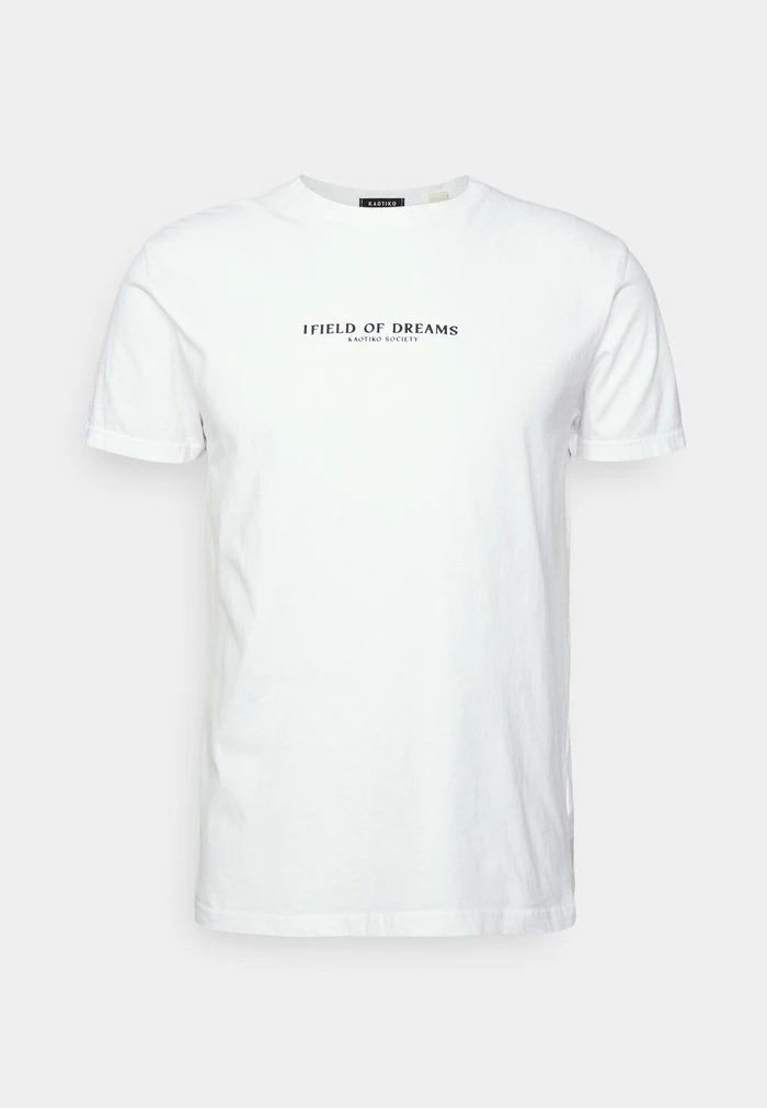 WASHED VISION UNISEX - Print T-shirt - white Kaotiko WASHED VISION UNISEX - Print T-shirt - White -Kaotiko Shop cd421807019f4e9da740591dde5912b4