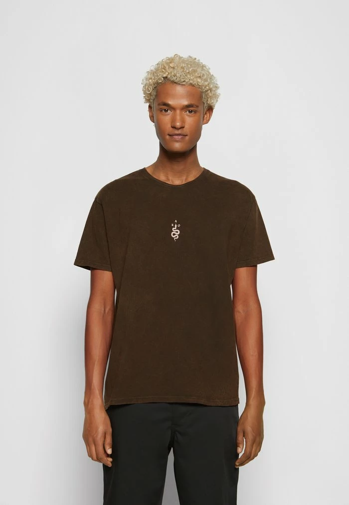 WASHED PALM VIBES UNISEX - Print T-shirt - brown Kaotiko WASHED PALM VIBES UNISEX - Print T-shirt - Brown -Kaotiko Shop d0c7bb7aade0461b8c43cefe3aed4869