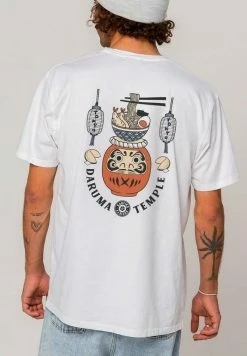Kaotiko WASHED DARUMA TEMPLE - Print T-shirt - Blanco -Kaotiko Shop d1181136651646a09da8fd9d7fe95d45