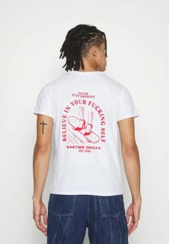 Kaotiko SKATE UNISEX - Print T-shirt - White